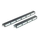 Slim light bar with CREE LED lights for off-roading and high speed applications.